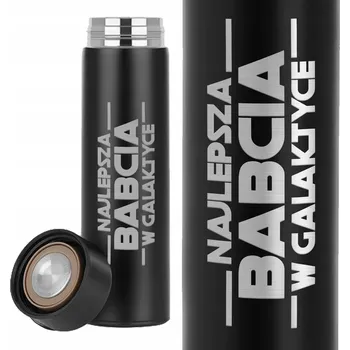 Termoska Termoska Černý s LED Displejem - Pro Babičku - Nejlepší Babička v Galaxii