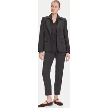 Dámské kalhoty Weekend Max Mara Kalhoty z materiálu Canon 2525136171 Černá Slim Fit 48