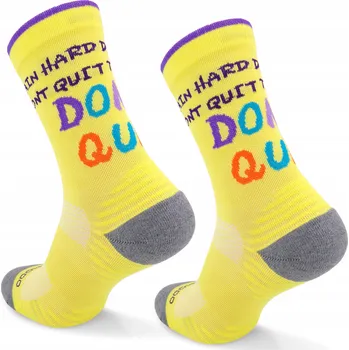 Pánské ponožky Funkční běžecké ponožky Comodo 60% polypropylen Dryarn žluté 43-46