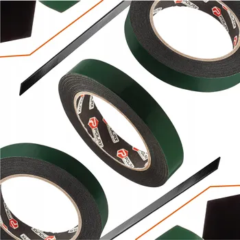 Lepicí páska Oboustranná pěnová páska černá 15mm x 5m Polax