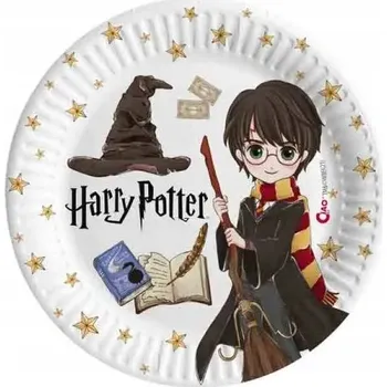 Talíř Papírové talířky Harry Potter 18 cm, 8 kusů, Narozeniny