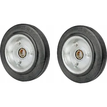 Pojezdové kolečko Gumové kolo pro kolečko, nosnost 110 kg, 16 cm, s ložiskem, 2 ks