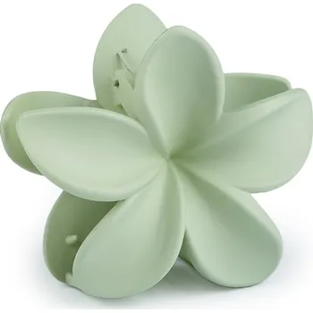 Skřipec do vlasů květ, barva 5 zelená past.sv.