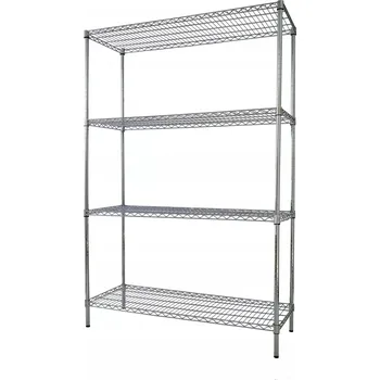 Dílenský regál Kovový skladový regál, 4 police, nosnost 1000 kg, robustní, 1800x600x1800 mm TECHNICA