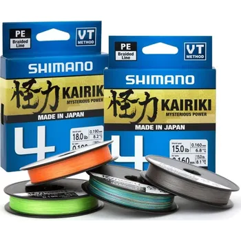 Pletená Šňůra Shimano Kairiki 4 Green 150m 0,20mm/13,8kg