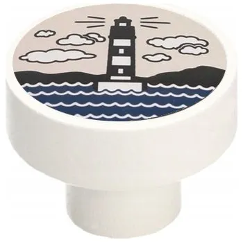 Nábytkové kování NÁBYTKOVÁ ÚCHYTKA GD08 DŘEVĚNÁ BÍLÁ LUCERNA V63