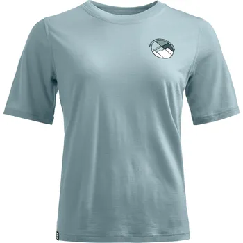 Pánské tričko Dámské Tričko Ortovox 140 Cool Round Landscape T-shirt Women's Barva: Glacier Grey, Velikost: XL