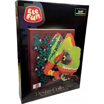 ostatní stavebnice ELEFUN DESIGN COLLECTION stavebnice KAMELEON 3D 2647 STAVEBNICE dílů