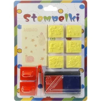 Dětské razítko RAZÍTKO DO ŠKOLKY STEMPLE PRO DĚTI SADY ROZVÍJEJÍCÍ KREATIVITU