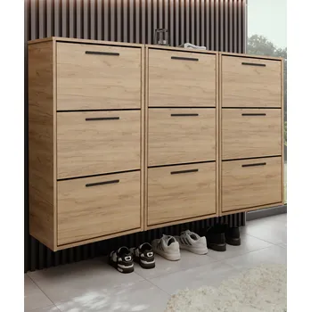 Botník Botník Kier 177 x 116,7 x 24 cm dub craft zlatý