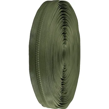 Zip Zip kostěný No 5 metráž, velké, 263 zelená khaki
