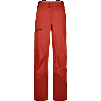 Snowboardové kalhoty Dámské Kalhoty Ortovox 3L Ortler Pants Women's Barva: Sunset Orange, Velikost: S, Střih: Regular