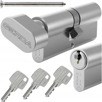 Vložka do dveří VLOŽKA do zámku GERDA NIKL 35/40 S KNOFLÍKEM BUBÍNKOVÁ VLOŽKA DO DVEŘÍ