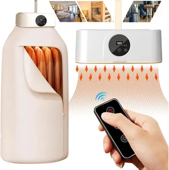 Sušák na prádlo ELEKTRICKÝ SUŠÁK NA PRÁDLO RYCHLESCHNOUCÍ CYKLUS SUŠENÍ 360° ČASOVAČ 600W