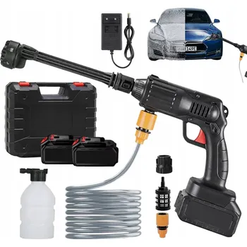Vysokotlaký čistič AKU TLAKOVÁ MYČKA 300W 48V NA AUTO, PŘÍJEZDOVOU CESTU A OKNA - BEZDRÁTOVÁ