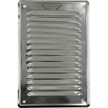 Obraz Ventilační mřížka Mimet nerezová ocel obdélníková 20x30 cm stříbrná
