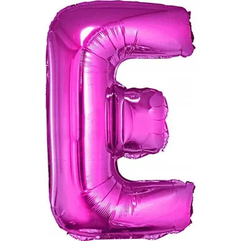 Balónek Fóliový balónek Písmeno E, růžový, 35 cm