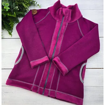 Dívčí mikina Kulišárny Zateplená mikina se zipem MAGENTA VELIKOST: 110