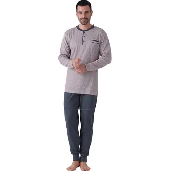 Pánské pyžamo Pánské pyžamo Karelpiu KF7114 ocelovka, XXL