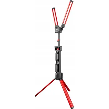 Stojací lampa LED Reflektor 2x50W Stojací Skládací na Akumulátor LI-ION 10000LM 65-220cm