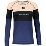 Dámské funkční termo triko s dlouhým rukávem premium ALTISPORT VOJ/ALW051TER01 ORANŽOVÁ/MODRÁ M
