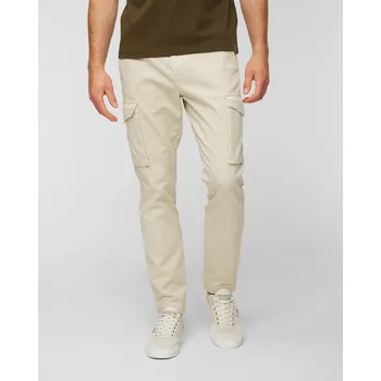Pánská móda Pánské Kapsáčové Kalhoty Aeronautica Militare V Béžové Barvě 232pa1545ct3143-57509