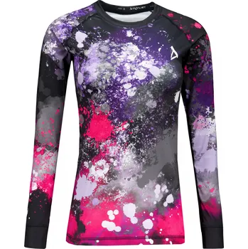 Dámské funkční termo triko s dlouhým rukávem premium ALTISPORT VOJ/ALW055TER01 ČERNORŮŽOVÁ XXXL