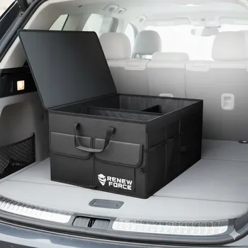 Organizér do auta Prostorný organizér do kufru, skládací taška automobilová 64 l, 3 přihrádky