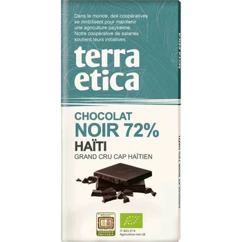 Čokoláda Terra Etica Bio hořká čokoláda Haiti 72 %, 100 g