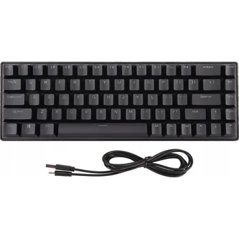 Klávesnice MECHANICKÁ KLÁVESNICE 60% ČERNÁ RGB