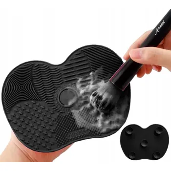 Kosmetický štětec PODLOŽKA S PŘÍSAVKAMI NA ČIŠTĚNÍ ŠTĚTCŮ A ŠTĚTIČEK, MYCÍ HOUBA