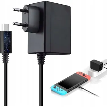 NAPÁJECÍ ADAPTÉR NABÍJEČKA USB-C KABEL pro Konzoli Nintendo Switch 5V 1.5A/15V 2.6A