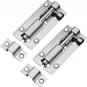 Zástrčka dveřní rovná 50mm 2 kusy Závora Uzávěr dveří oken