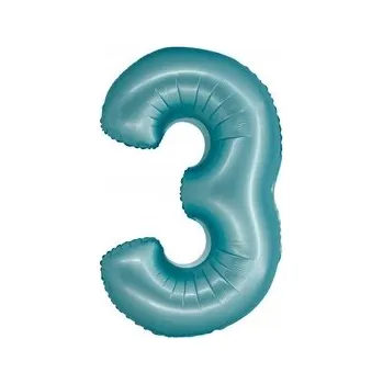 Balónek Modrý balónek číslice 1 ks