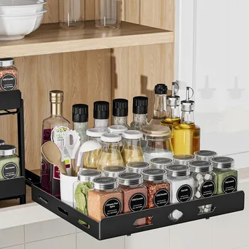 Úložný box VÝSUVNÝ ORGANIZÉR na koření DO SKŘÍŇKY 32X27 cm