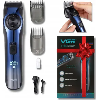 Strojek na vlasy LED Strojek na Vlasy, Vousy a Tělo, Bezdrátový Zastřihovač Dárek