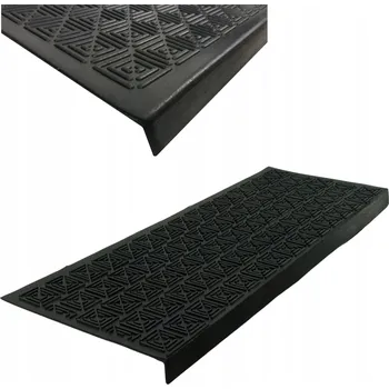 Rohožka GUMOVÁ PROTISKLUZOVÁ ROHOŽKA / NÁSTAVEC NA SCHODY ČERNÁ - VENKOVNÍ