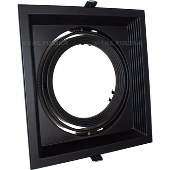 Stropní zapuštěné svítidlo V-TAC 15 W G53 17,4 cm černé