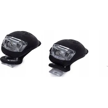 Cyklosvítilna Osvětlení na kolo 2 LED světla přední 2ks silikonové voděodolné