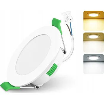 LED stropní svítidlo zapuštěné 5W 3 barvy CCT 68-80mm IP44 ultra slim 25mm