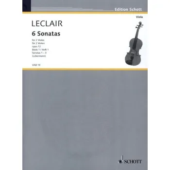Jean-Marie Leclair: 6 Sonatas Op.12 Book 1 - Sonatas 1-3 (noty pro 2 violy)
