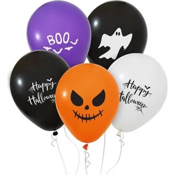 Balónek Balónky Happy Halloween Dekorace na Halloween Dýně Duchové Boo 30 cm 5 ks
