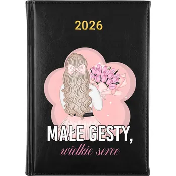 Kalendář Knižní kalendář 2026 A5 FunnyCase černý