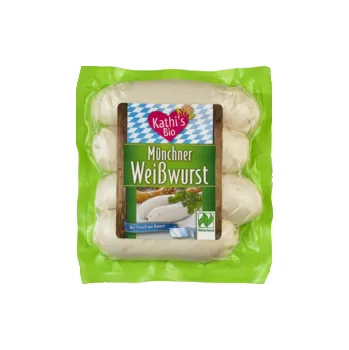 Hotové jídlo Kathi´s Bio Klobása bílá Münchner 240 g bio BIO Množství: 1 ks