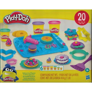 Modelovací hmota Play-Doh modelína sada pekárna F8118 20 doplňků + 6 tub