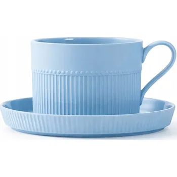 Šálek s podšálkem Matte Pastel modrý 250 ml keramický