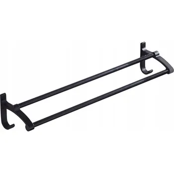 Držák na ručník Držák na ručníky, dvojitý věšák do koupelny na zeď, sušák s háčkem