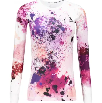 Dámské termoprádlo Dámské funkční termo triko s dlouhým rukávem premium ALTISPORT VOJ/ALW055TER01 FIALOVÁ-ORANŽOVÁ XL