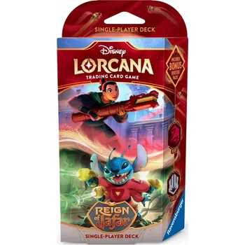 Desková hra Ravensburger Disney Lorcana: Reign of Jafar - Starter Deck single RUBY & STEEL MULAN & STITCH