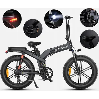 Elektrokolo Moped Engwe ENGWE X20 Elektrická vozidla 750W 48V14,4Ah 100HP kolo 20" černé
